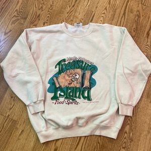 Vintage oversized sweatshirt Treasure Island Philippines food & drink Lee 91’